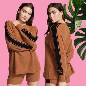 NEW Set Victorias Secret Luxury Butterscotch Cashmere Short Sweater 31202
